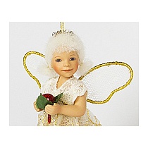 Кукла коллекционная авторская Birgitte Frigast Ангел с ягодами
