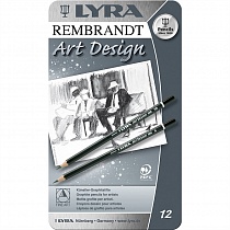 Набор карандашей графитных Lyra Rembrandt Art Design, 12 штук