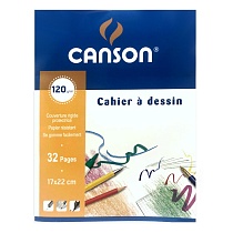 Скетчбук Canson, 120 гр/м2, 17 x 22 см, 32 листа