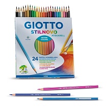 Набор карандашей цветных акварельных Giotto Stilnovo Acquarell, 24 цвета, картонная коробка