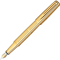 Ручка перьевая Waterman Exception Solid Gold, толщина линии F, золото, перо: двухтоновое золото 18К