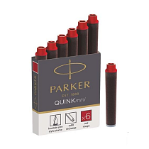 Картридж чернильный Parker Quink Mini, для перьевых ручек