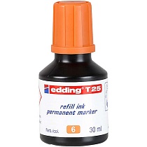 Чернила для заправки перманентных маркеров edding T25, флакон-капельница, 30 мл
