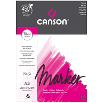 Альбом для маркера Canson Marker Layout, экстра гладкая, склеенный, 70 гр/м2, A3, 70 листов