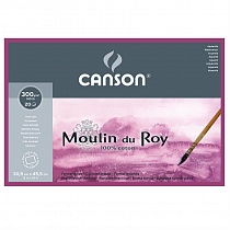 Блок бумаги для акварели Canson Moulin du Roy, 300 гр/м2, 23 x 30.5 см, 20 листов
