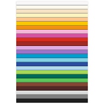 Альбом Brunnen, с цветным картоном, 24 х 34 см, 300 гр, 25 листов, 25 цветов