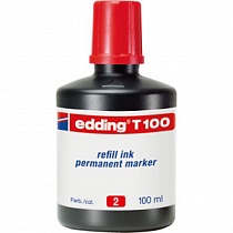 Чернила для заправки перманентных маркеров edding T100, флакон-капельница, 100 мл
