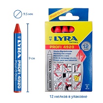 Мелок для стекла и гладких поверхностей Lyra, 95 х 9.5 мм