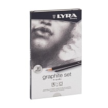 Набор карандашей чернографитовых  Lyra Graphite Set, 11 предметов