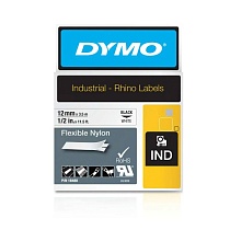 Картридж c нейлоновой лентой для принтеров Dymo Rhino, черный шрифт, 3.5 м х 12 мм
