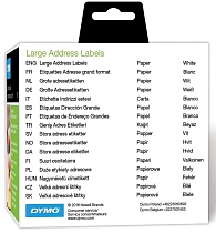Этикетки адресные для принтеров Dymo Label Writer, белые, 36 мм х 89 мм, 260 штук