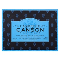 Блок бумаги для акварели Canson Heritage, склеенный, 100% хлопок, 300 гр/м2, 23 x 31 см, 20 листов