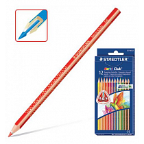 Набор карандашей цветных Staedtler Noris, трехгранные, 12 цветов, картонная коробка
