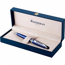 Ручка шариковая Waterman Expert 3 Blue CT, толщина линии M, палладий