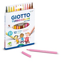 Набор фломастеров цветных Giotto Turbo Color Skin Tones, 12 цветов