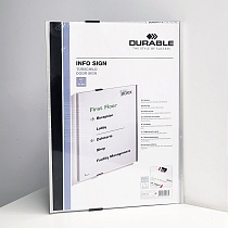 Табличка информационная настенная Durable Info Sign, 420 x 297 мм, металл