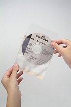 Карман Durable, для CD/DVD, самоклеящийся, с клапаном и защитной прокладкой, полипропилен, 10 штук