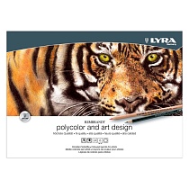 Набор карандашей цветных и чернографитных Lyra Rembrandt Polycolor + Art Design Set, 30 штук