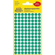 Этикетки-точки самоклеящиеся Avery Zweckform, круглые, d-8 мм, 104 штуки на листе, 4 листа
