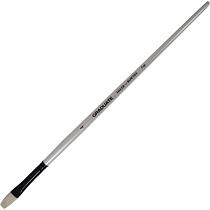 Кисть щетина удлиненная плоская Daler Rowney Graduate, длинная ручка