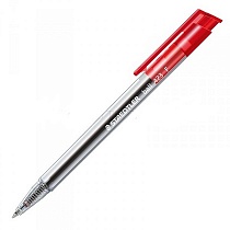Ручка шариковая Staedtler, трехгранная, прозрачная, одноразовая, толщина линии F