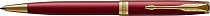 Ручка шариковая Parker Sonnet Lacquer Red GT, толщина линии M, позолота 23К (1859472)