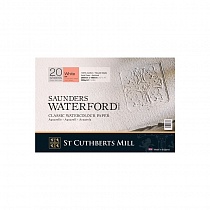 Бумага для акварели ST Cuthberts Mill Saunders Waterford HP, 300 г/м2, 260 х 180 мм, 20 листов