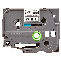 Картридж brother tze-s241 с лентой 18 мм х 8 м, пластик, усиленный клей, черный шрифт