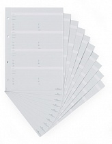 Карточки Durable, для телефонной книги Telindex 2377, A5, 10 листов, на 80 записей