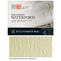 Бумага для акварели ST Cuthberts Mill Saunders Waterford, 300 г/м2, 410 х 310 мм, 20 листов