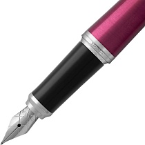 Ручка перьевая Parker Urban Vibrant Magenta CT, толщина линии F,хромирование