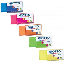 Дисплей ластиков Giotto Minigomma, флуорисцентные цвета, 60 штук