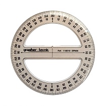 Транспортир 360° Domingo Ferrer Protractors Grapher-Technic, длина 10 см