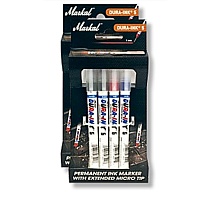 Набор маркеров Markal Dura-Ink 5, 1 мм, 4 штуки, ассорти, европодвес
