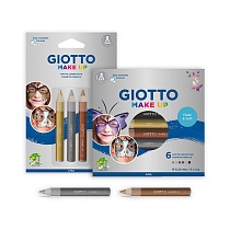 Набор косметических карандашей для грима Giotto Make Up Metallic, 6 цветов, 6.25 мм
