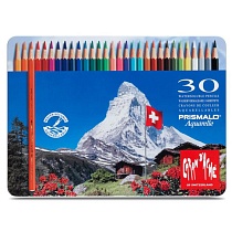 Набор карандашей цветных Carandache Prismalo Aquarelle, 2.95 мм, 30 цветов