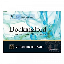 Альбом для акварели ST Cuthberts Mill Bockingford, склеенный, 300 г/м2, 180 х 130 мм, 12 листов