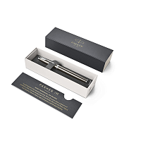 Ручка перьевая Parker IM Metal Core Dark Espresso CT, толщина линии F, хром (S1931650)