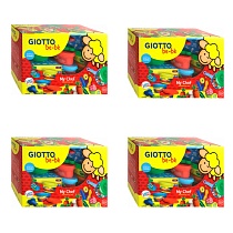 Набор массы для лепки  Giotto be-be My Chef, 6 цветов пасты, 12 аксессуаров