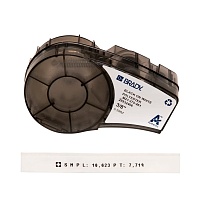 Картридж Brady M21-375-461, полиэстеровая лента для лабораторий, черный шрифт, 6.4 м х 9.53 мм