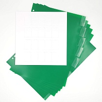 Разделитель листов А4 пластиковый цветной Quantus, сменные табуляторы, 10 разделов, 120 мкм