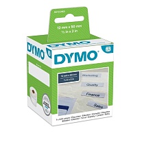 Этикетки для принтеров Dymo Label Writer для подвесных папок, белые, 50 мм x 12 мм, 220 штук