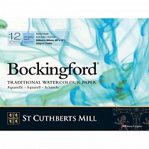 Альбом для акварели ST Cuthberts Mill Bockingford, склеенный, 300 г/м2, 510 х 380 мм, 12 листов