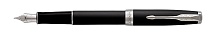 Ручка перьевая Parker Sonnet Matt Black CT, толщин линии F, палладий  (S0818070)