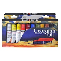 Набор красок масляных Daler Rowney Georgian Oil Introduction Set, 22 мл, 10 цветов