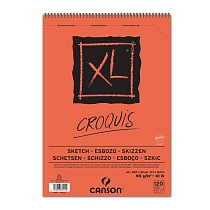 Альбом для графики Canson XL, на пружине, 90 гр/м2, 120 листов, слоновая кость