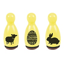 Набор штампов Brunnen Heyda Kегли, (овечка, яйцо и кролик)