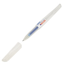Ручка гелевая edding 1700 Gelroller, мягкая зона захвата, сменный стержень,прозрачный корпус, 0.7 мм