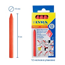 Мелок восковой маркировочный Lyra, круглый, 100 x 8.5 мм