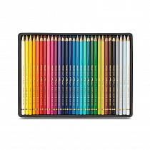 Набор карандашей цветных Carandache Pablo, 3.7 мм, 30 цветов, металлический футляр